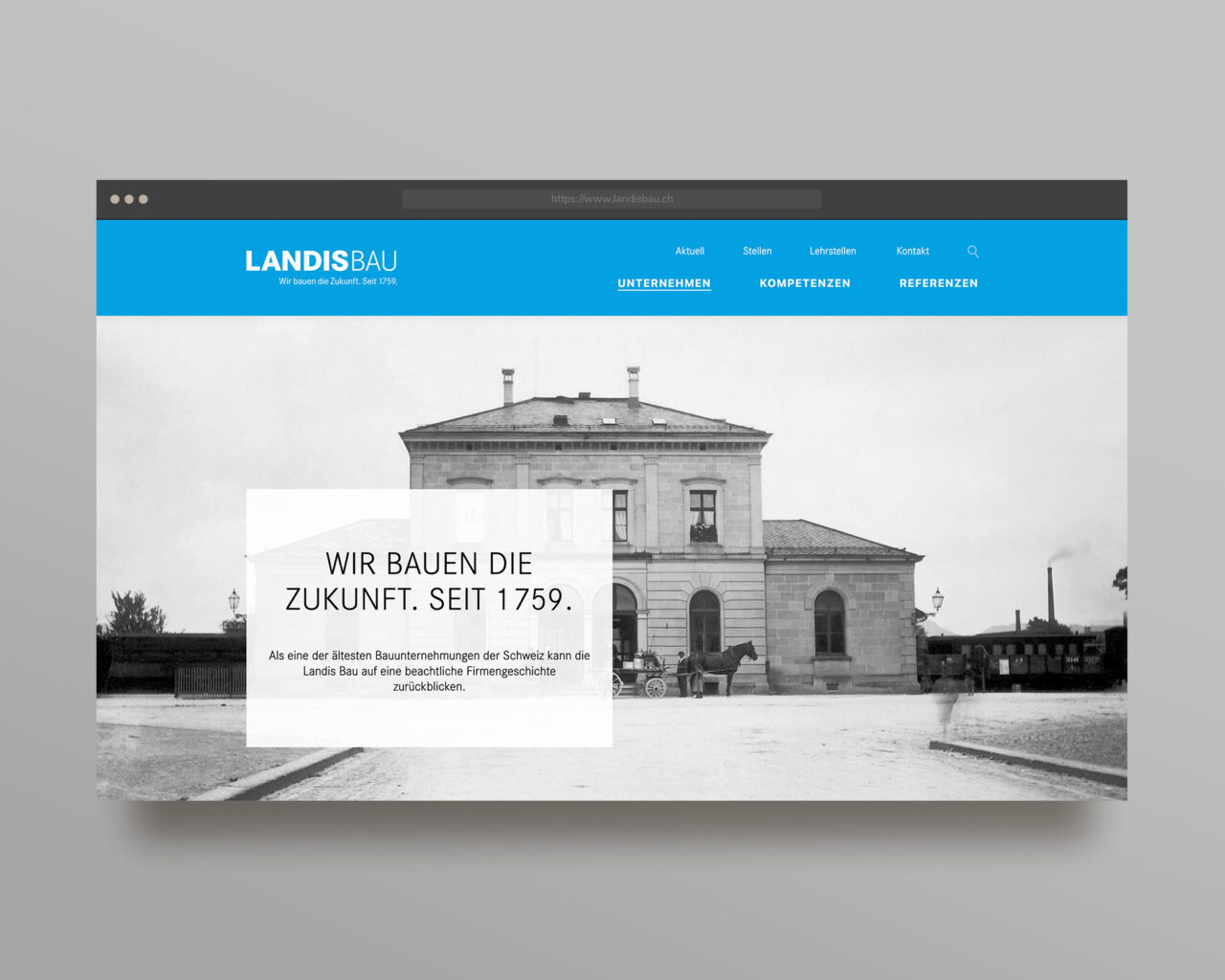 Landis Bau – Webseite