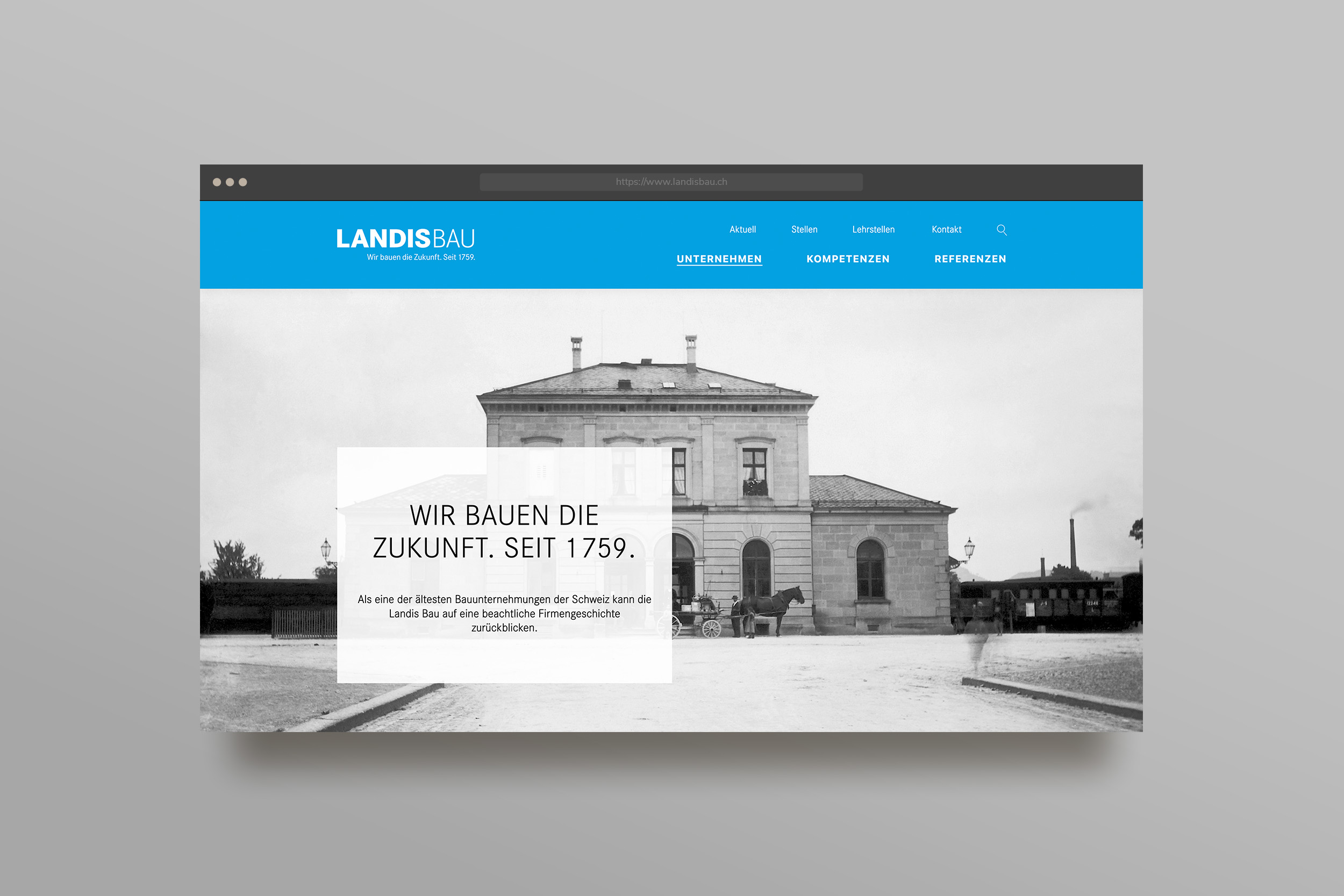 Landis Bau – Webseite